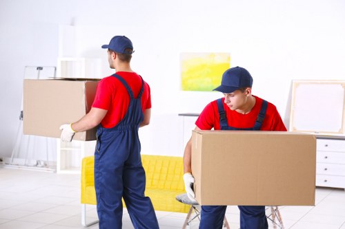 Secure Man With Van Canary Wharf payment process illustration