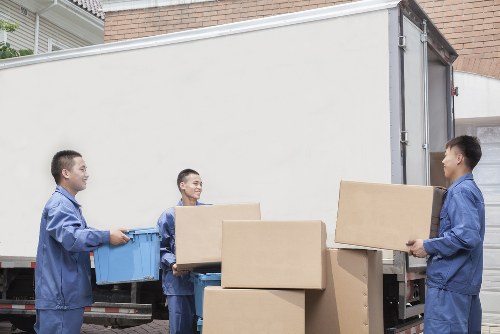 Furniture pick-up service for a modern Canary Wharf apartment building
