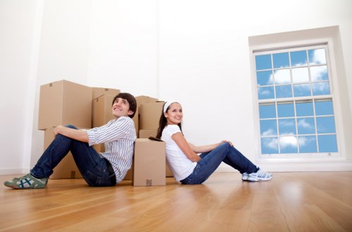 Local moving truck hire near Canary Wharf with careful loading and transport