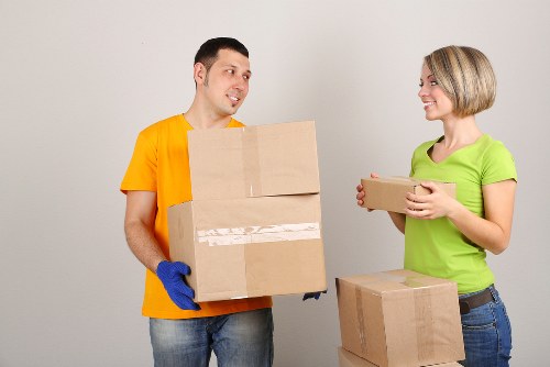 Local team handling an office move near Canary Wharf towers