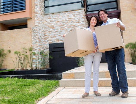 Furniture loading support for a Canary Wharf home move